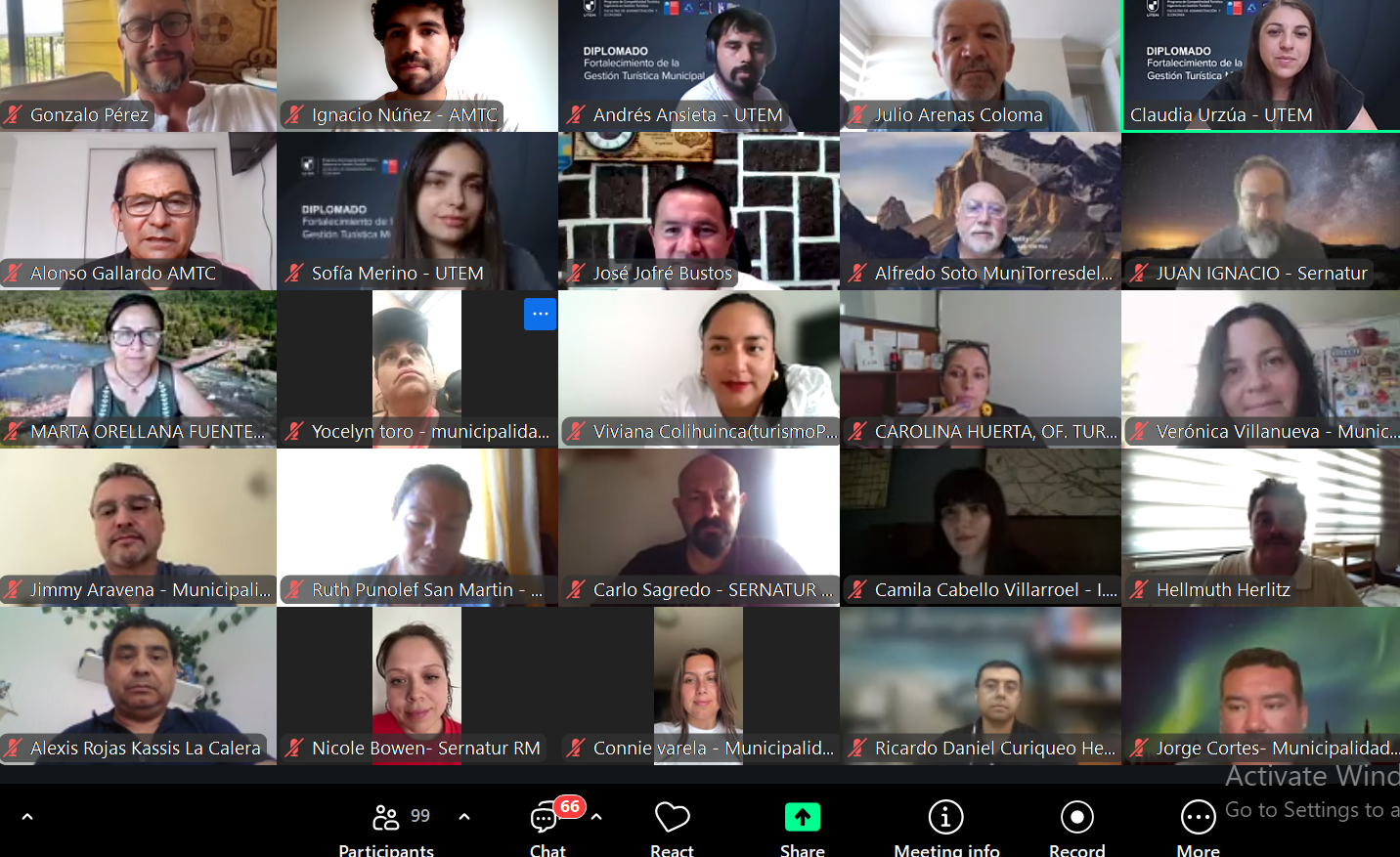 Lee más sobre el artículo AMTC y UTEM finalizan con éxito el primer módulo del Diplomado en Fortalecimiento de la Gestión Turística Municipal